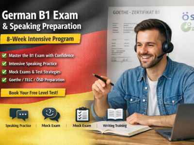 German B1 Exam & Speaking Preparation – 8 Week Intensive Program